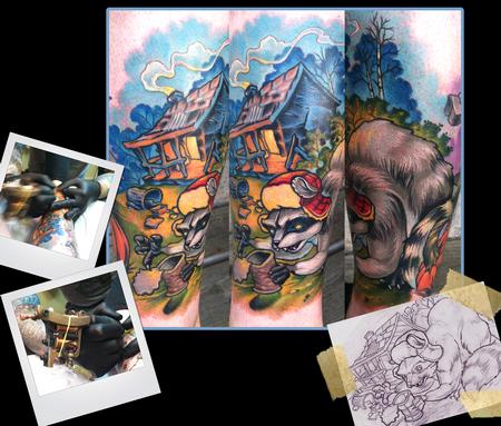 Tattoos - Raccoon tattoo - 63222